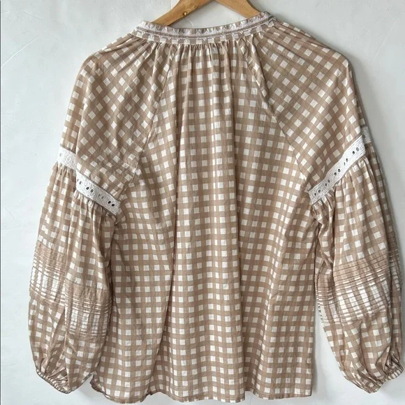 Palm noosa brand blouse, flowy embroidered size 8 - Picture 4 of 6